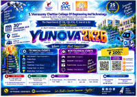 YUNOVA 2K26 National Level Technical Symposium Poster